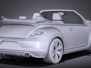 Volkswagen Beetle Cabrio 2017 Model 3D