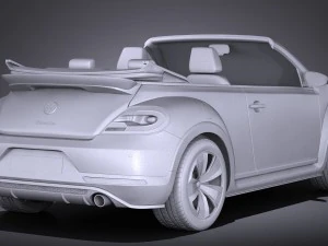 Volkswagen Beetle Cabrio 2017 3D Model