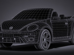 Volkswagen Beetle Cabrio 2017 Model 3D