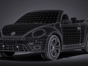 Volkswagen Beetle Cabrio 2017 3D Model