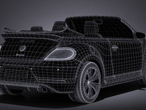 Volkswagen Beetle Cabrio 2017 Model 3D