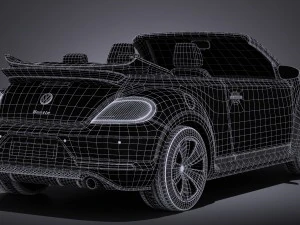 Volkswagen Beetle Cabrio 2017 3D Model
