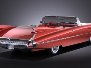 Cadillac Eldorado 1959 Convertible vray Modèle 3D