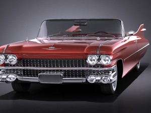 Cadillac Eldorado 1959 Convertible vray Modèle 3D