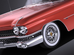 Cadillac Eldorado 1959 Convertible vray Modèle 3D