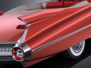 Cadillac Eldorado 1959 Convertible vray Modèle 3D