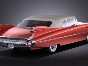 Cadillac Eldorado 1959 Convertible vray Modèle 3D