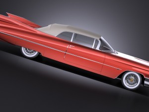 Cadillac Eldorado 1959 Convertible vray Modèle 3D