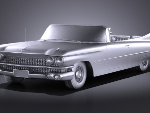 Cadillac Eldorado 1959 Convertible vray Modèle 3D