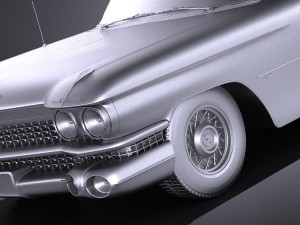 Cadillac Eldorado 1959 Convertible vray Modèle 3D