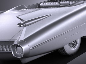 Cadillac Eldorado 1959 Convertible vray Modèle 3D