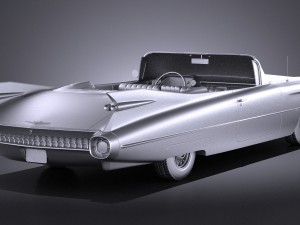 Cadillac Eldorado 1959 Convertible vray Modèle 3D