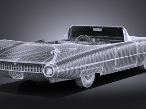 Cadillac Eldorado 1959 Convertible vray Modèle 3D