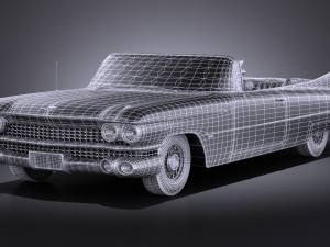 Cadillac Eldorado 1959 Convertible vray Modèle 3D