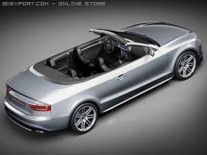 Audi S5 Convertible 2010 3D मॉडल