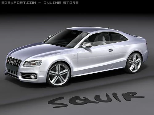 Audi S5 3D Model .c4d .max .obj .3ds .fbx .stl .blend 