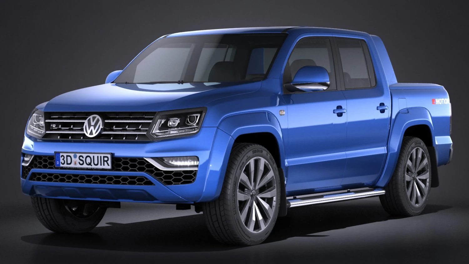 Volkswagen Amarok 2017 3D Model .c4d .max .obj .3ds .fbx .stl .blend 