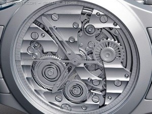Mens Skeleton Mechanical Watch 3D Model