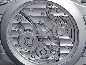 Mens Skeleton Mechanical Watch 3D Model