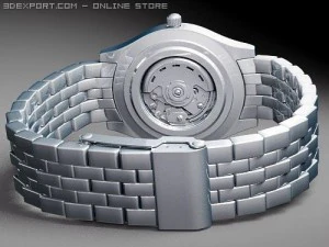 Mens Skeleton Mechanical Watch 3D Model