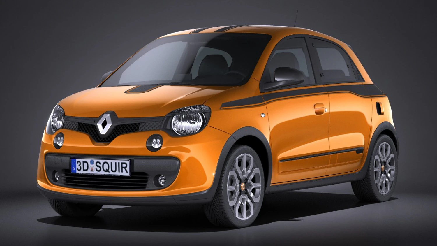Renault Twingo GT 2017 3D Model .c4d .max .obj .3ds .fbx .stl .blend 