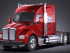 Kenworth T880 Sleeper Cab 2015 3D Model