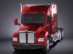 Kenworth T880 Sleeper Cab 2015 Model 3D