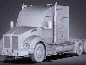 Kenworth T880 Sleeper Cab 2015 Model 3D