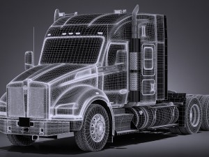 Kenworth T880 Sleeper Cab 2015 Model 3D