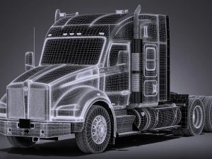 Kenworth T880 Sleeper Cab 2015 3D Model