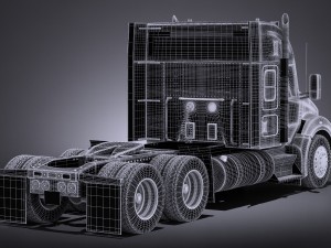 Kenworth T880 Sleeper Cab 2015 Model 3D
