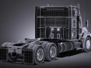 Kenworth T880 Sleeper Cab 2015 3D Model