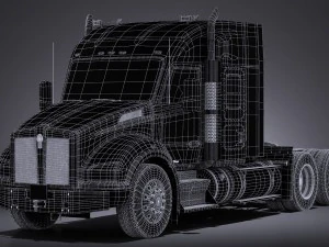 Kenworth T880 Sleeper Cab 2015 3D Model