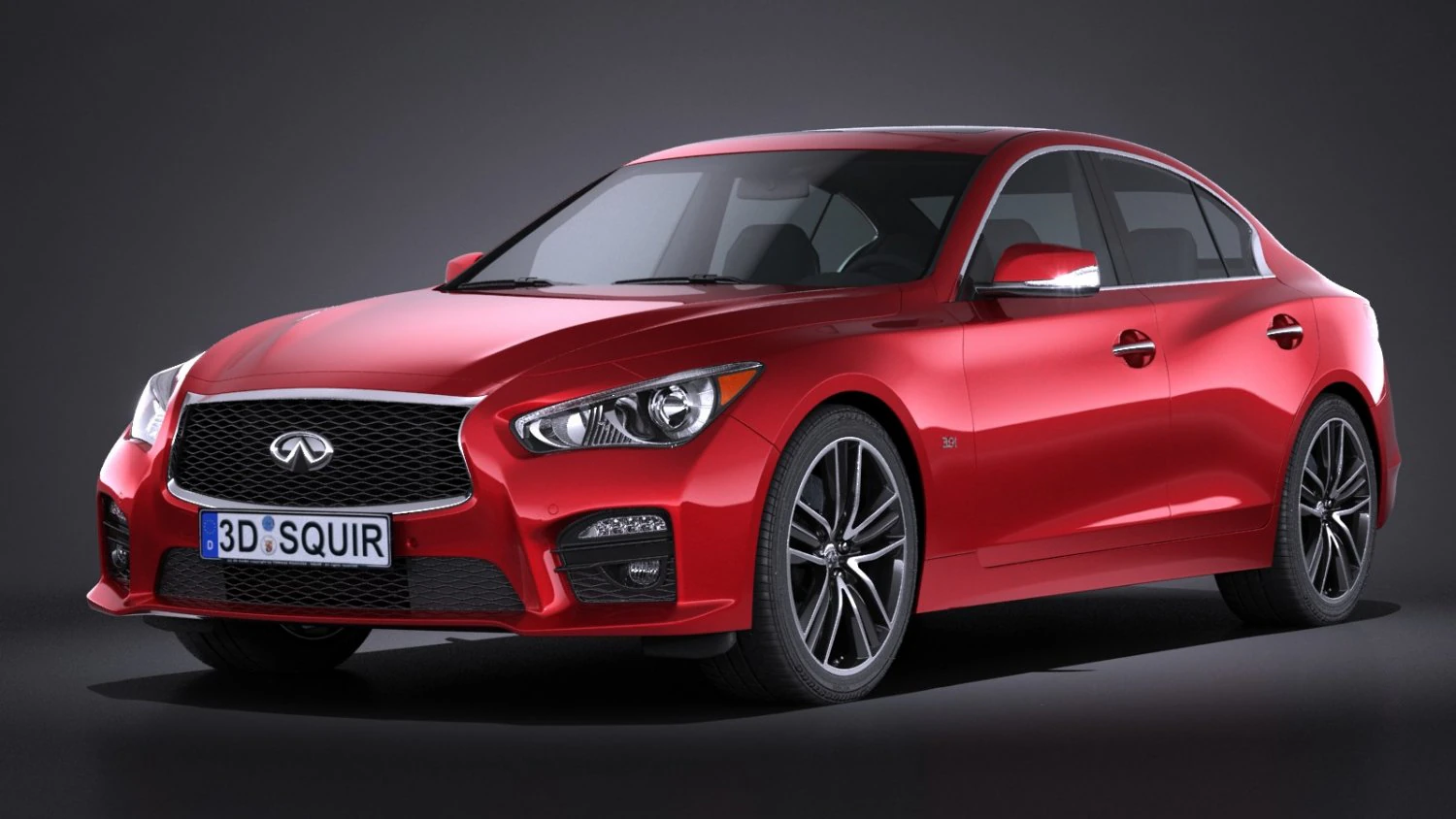 Infiniti Q50S 2017 Modelo 3D .c4d .max .obj .3ds .fbx .stl .blend 
