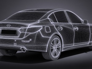 Infiniti Q50S 2017 Modelo 3D