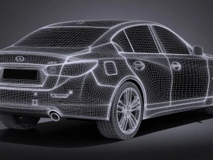 Infiniti Q50S 2017 Modelo 3D