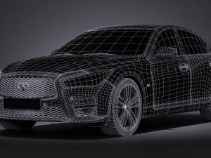 Infiniti Q50S 2017 Modelo 3D