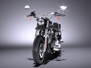 Harley-Davidson Dyna Lowrider 2016 3D Model