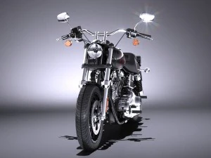 Harley-Davidson Dyna Lowrider 2016 3D Model