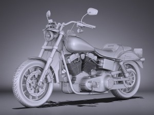 Harley-Davidson Dyna Lowrider 2016 3D Model