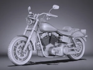 Harley-Davidson Dyna Lowrider 2016 3D Model