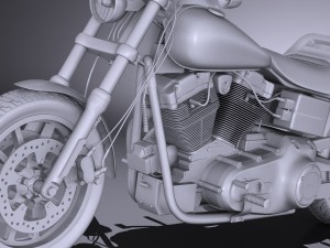 Harley-Davidson Dyna Lowrider 2016 3D Model