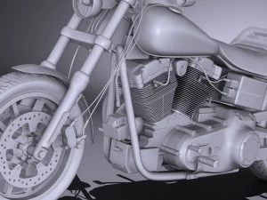 Harley-Davidson Dyna Lowrider 2016 3D Model