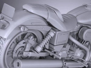 Harley-Davidson Dyna Lowrider 2016 3D Model