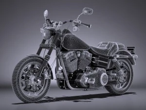 Harley-Davidson Dyna Lowrider 2016 3D Model