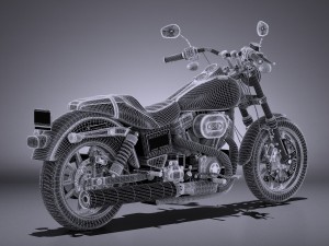 Harley-Davidson Dyna Lowrider 2016 3D Model