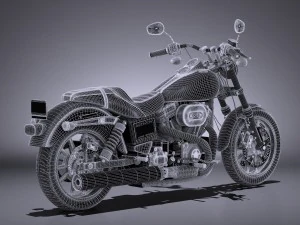 Harley-Davidson Dyna Lowrider 2016 3D Model