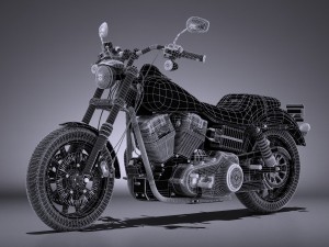 Harley-Davidson Dyna Lowrider 2016 3D Model