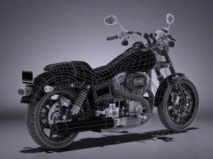 Harley-Davidson Dyna Lowrider 2016 3D Model