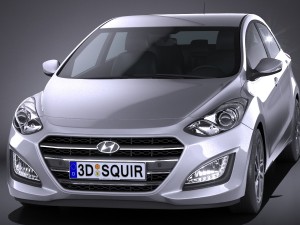 Hyundai i30 5-door 2015 3D 모델